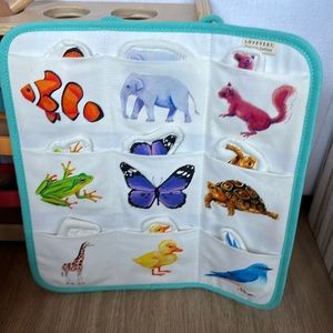 Lovevery Quilted Critter Pocket Game